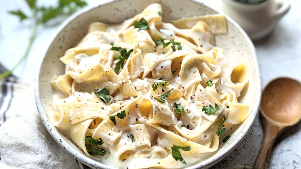 Cottage Cheese Alfredo Pasta