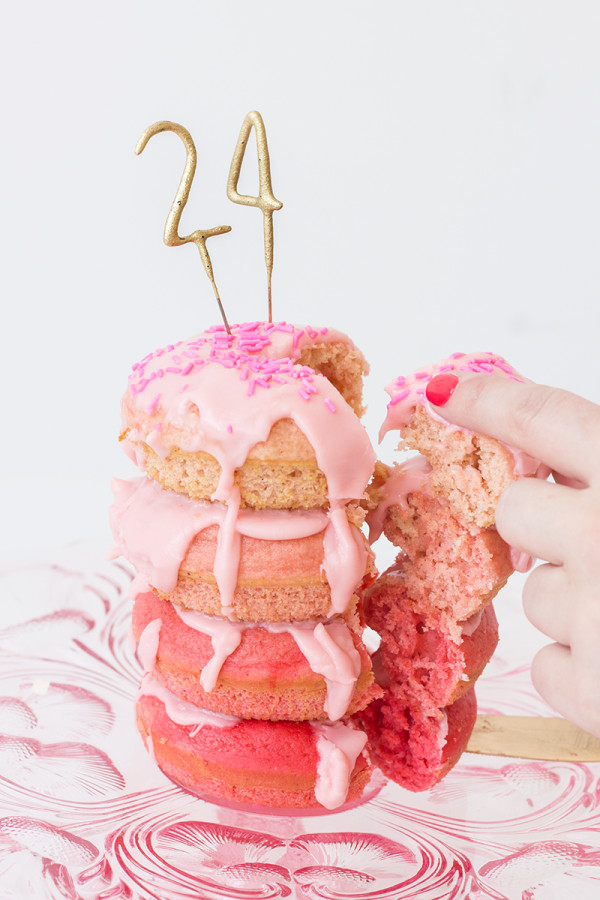 Donut Birthday Cake