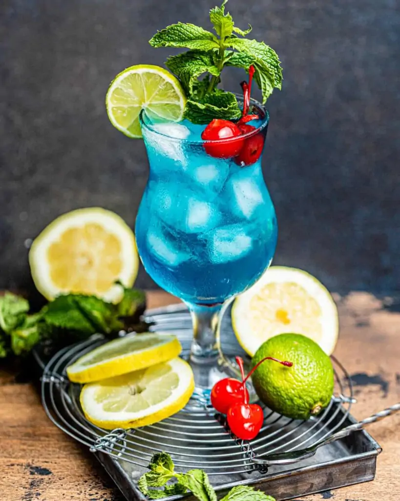 Blue Motorcycle Drink