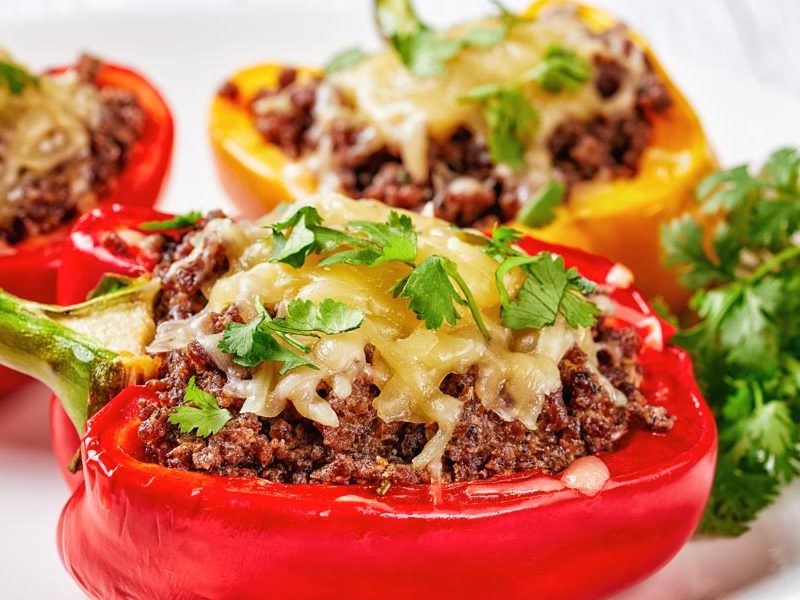 Stuffed Bell Peppers without Rice