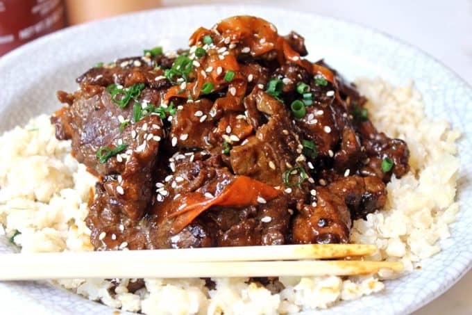 Beef With Garlic Sauce